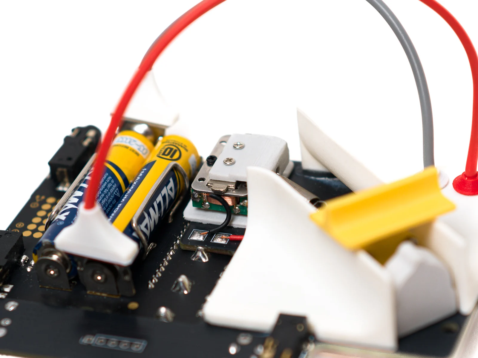 Reverb + ? — Bone conductor soldered to the PCB, with power from the Pocket Operator