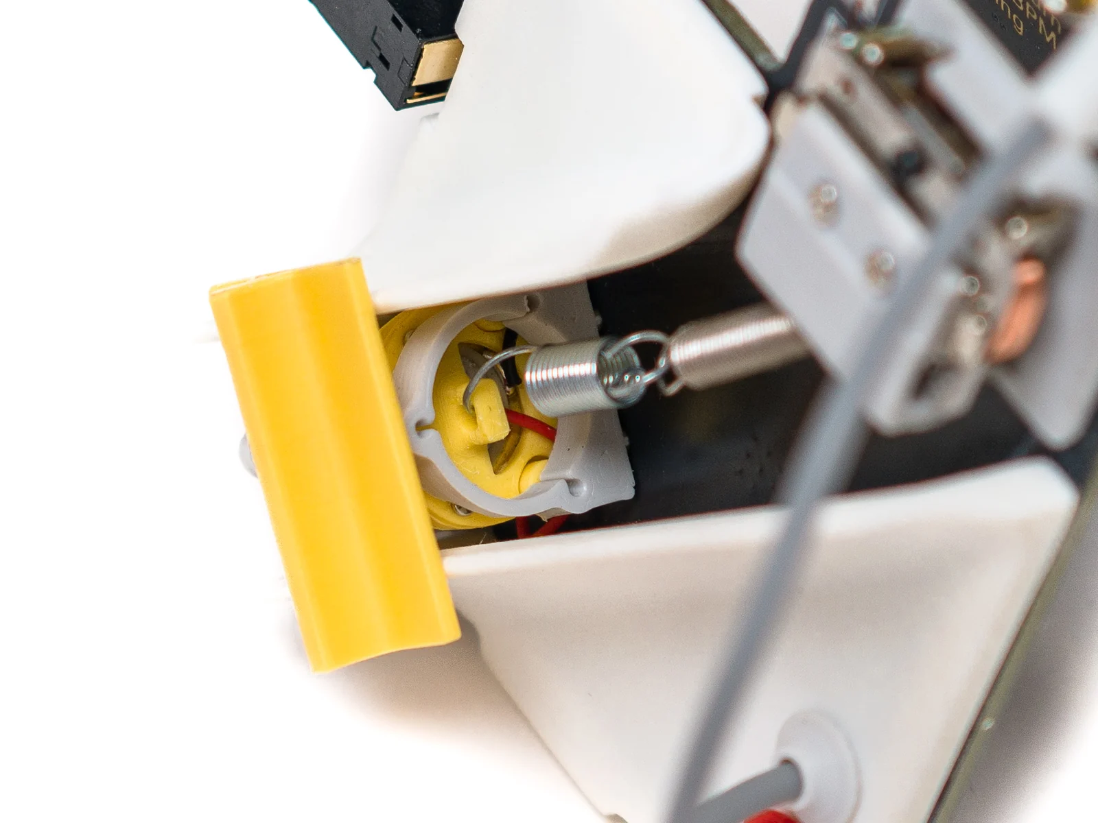 Reverb + ? — Extension spring attached to the piezo disc