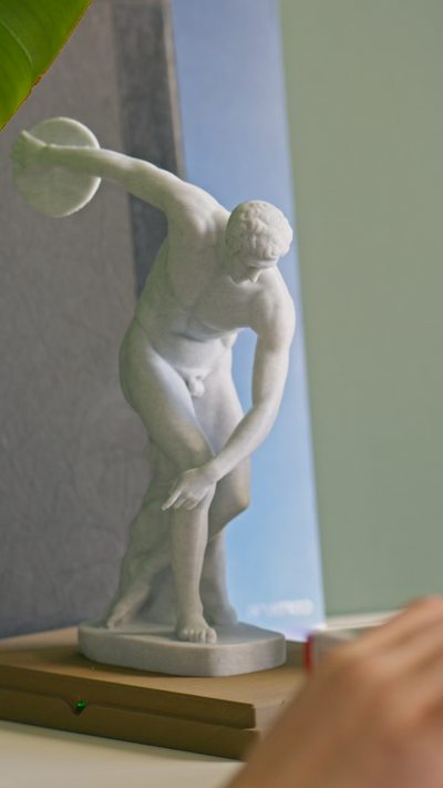 Shy Farting Statue